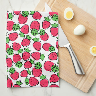 Strawberries Kitchen Towel