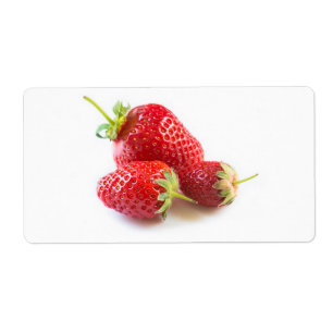 Strawberries Label