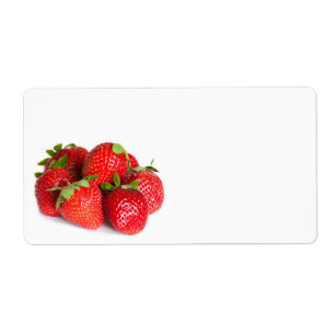 Strawberries Label