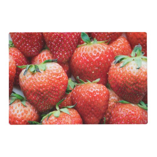 Strawberries Laminated Placemat