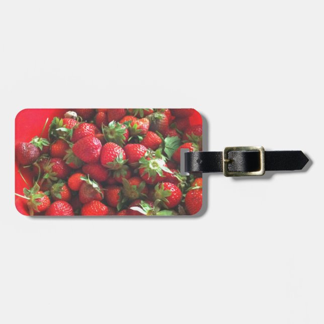 Strawberries Luggage Tag (Front Horizontal)