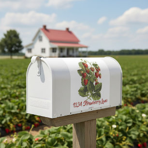 Strawberries mailbox sticker