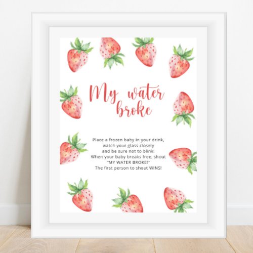 Strawberries _ my water broke game poster