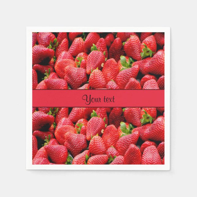 Strawberries Napkins (Front)