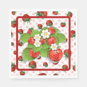 Strawberries napkins