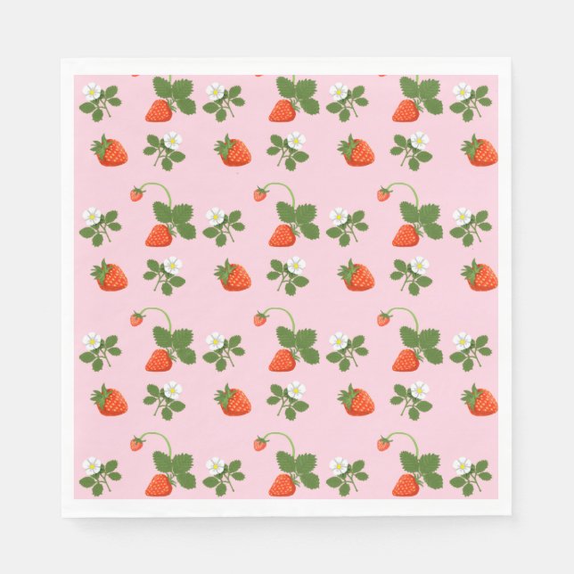 Strawberries Napkins (Front)