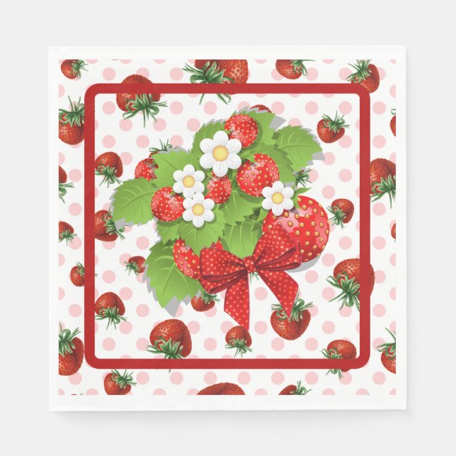 Strawberries  napkins (Front)
