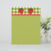 Strawberries on Green Gingham (Standing Front)
