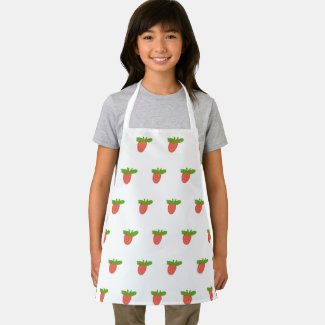Strawberries on white