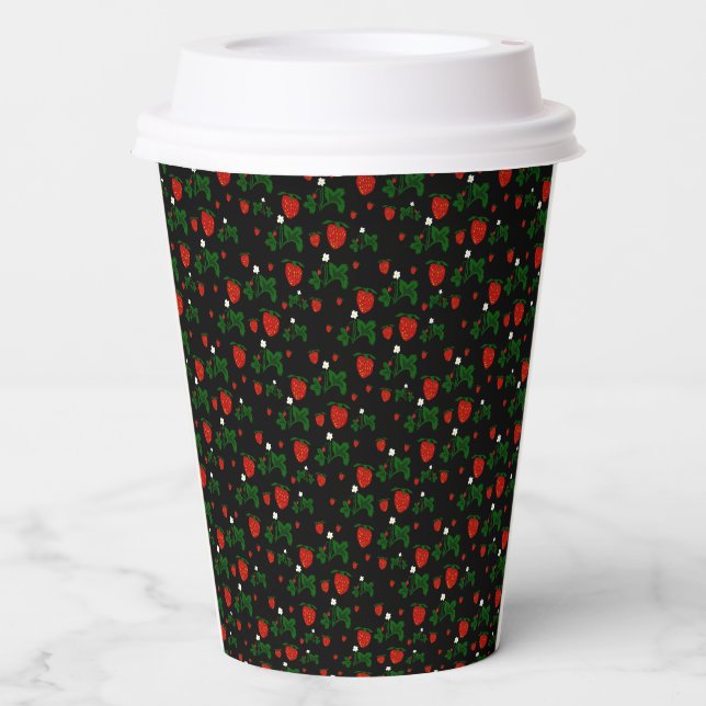 Strawberries Paper Cup (Front)