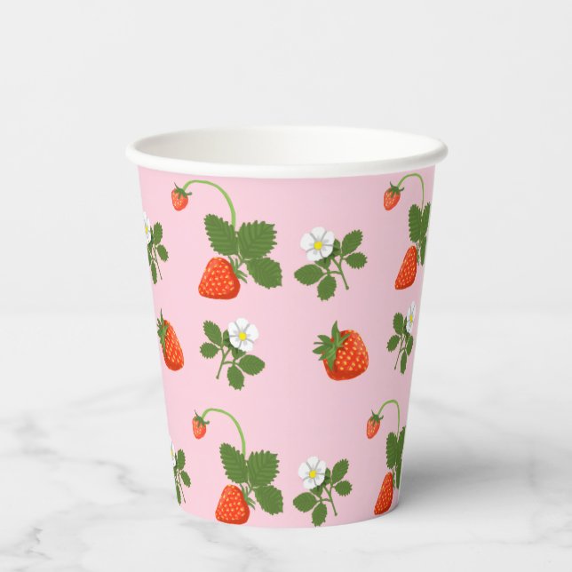 Strawberries Paper Cups (Back)