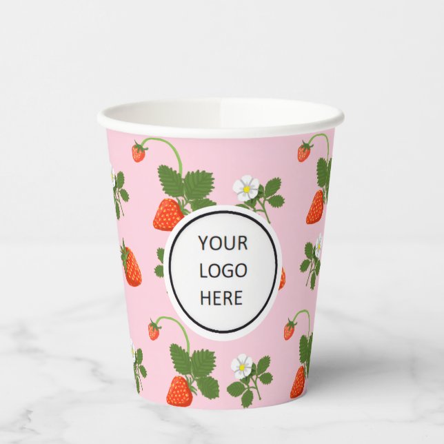 Strawberries Paper Cups (Left)