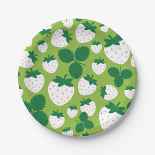 Strawberries Paper Plate