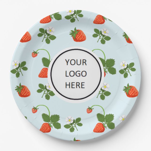 Strawberries Paper Plates (Front)