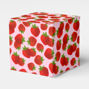 Strawberries Party Favor Box