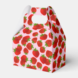 Strawberries Party Favor Box