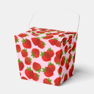 Strawberries Party Favor Box