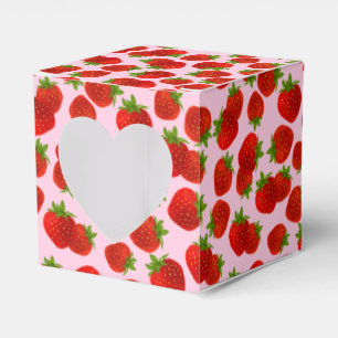 Strawberries Party Favor Box