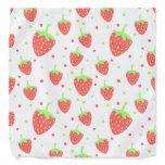 Strawberries pattern bandana