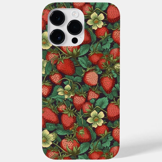 Strawberries Pattern Case-Mate iPhone Case (Back)