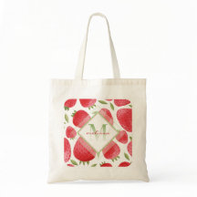 Strawberries Pattern 🍓 Strawberry Monogram