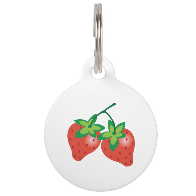 Strawberries Pet ID Tag (Front)