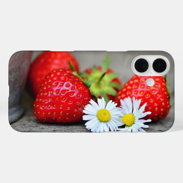 Strawberries Phone Case (Back (Horizontal))