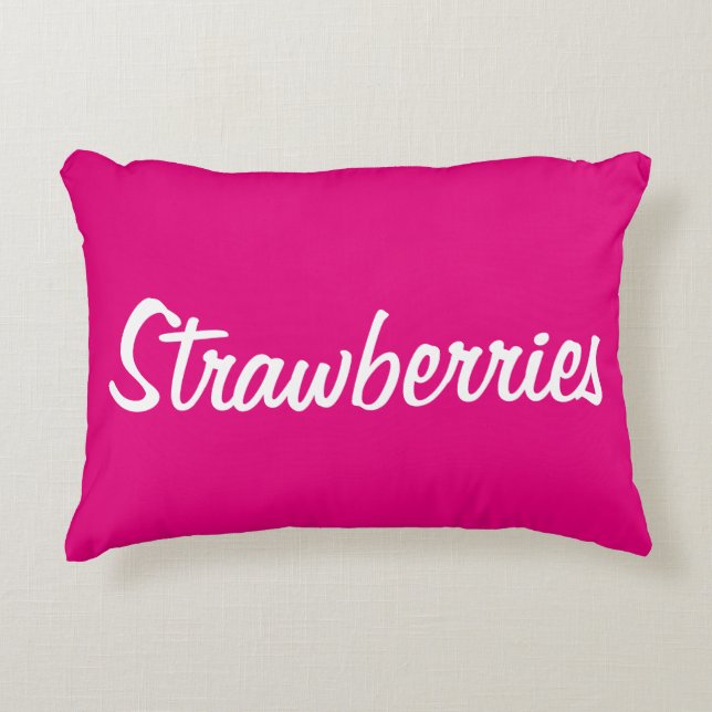 Strawberries Pillow (Front)