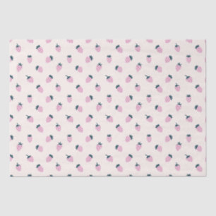 strawberries pink  tissue paper