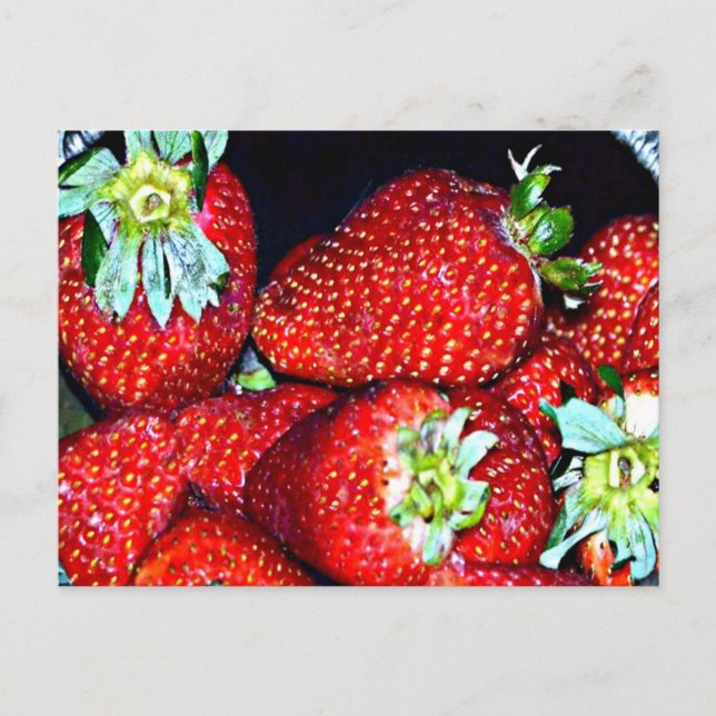 Strawberries Postcard (Front)