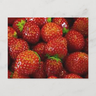 Strawberries postcard