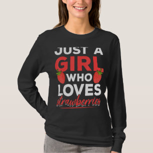 Strawberries Red Berry Summer Food Women Girls Str T-Shirt
