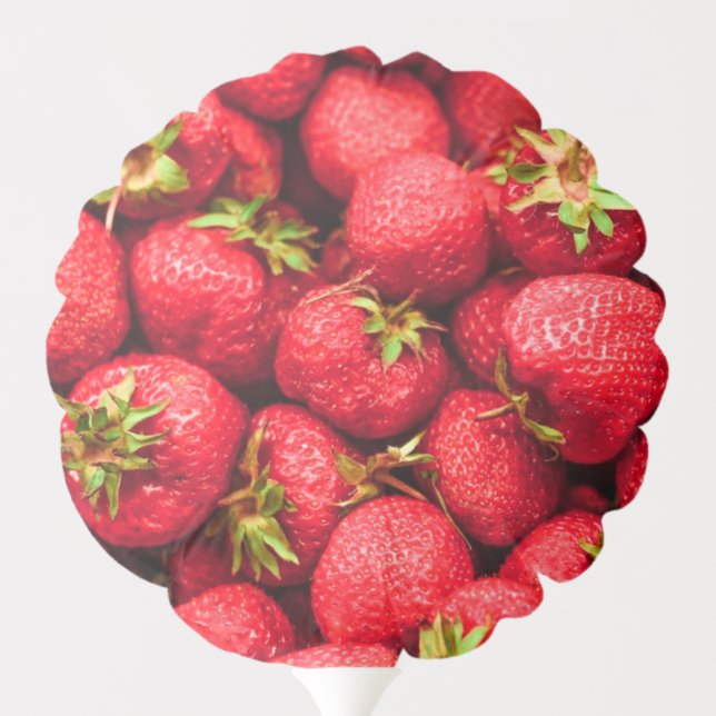 Strawberries Red Delicious Strawberry Balloon (Back)