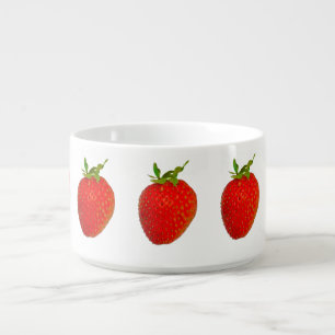 Strawberries Red Green Juicy Chili Bowl