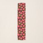 Strawberries Scarf<br><div class="desc">Strawberries and slices are painted with watercolors and the pattern is made in Illustrator.</div>