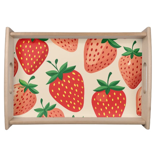 Strawberries Serving Tray (Front)