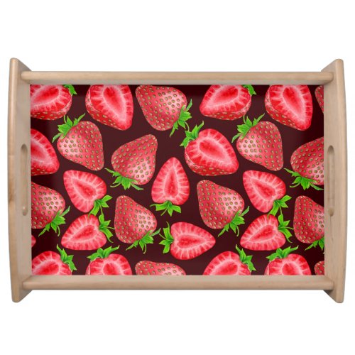 Strawberries Serving Tray