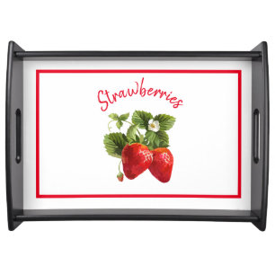 Strawberries Serving Tray