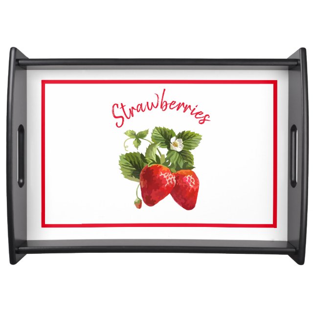 Strawberries Serving Tray (Front)