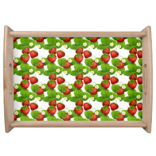 Strawberries Serving Tray
