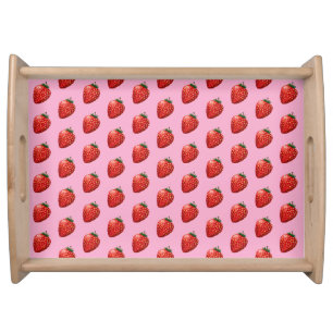 Strawberries Serving Tray