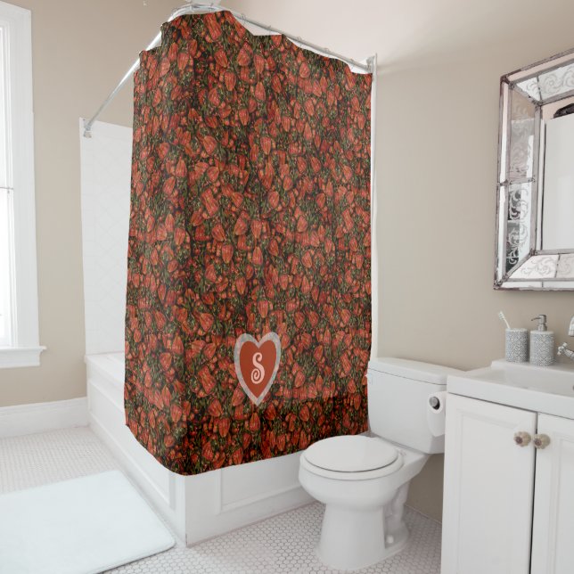 Strawberries Shower Curtain (In Situ)