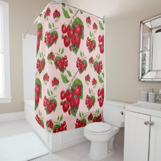 Strawberries Shower Curtains