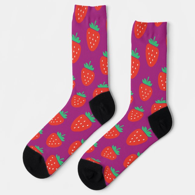 strawberries socks (Left)