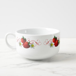 Strawberries Soup Mug