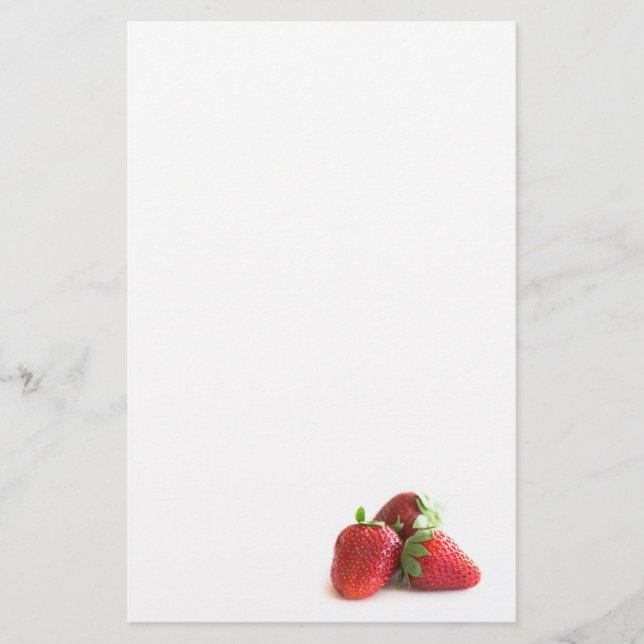 Strawberries Stationery (Front)