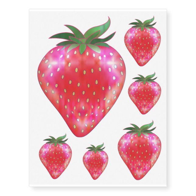 Strawberries - Temporary Tattoos (Front)