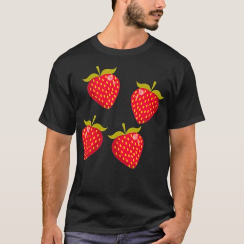 Strawberries Vegan Vegetables Organic T_Shirt