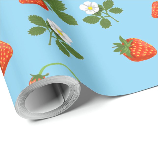 Strawberries Wrapping Paper (Roll Corner)