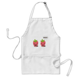 Strawberries (WTF?) Adult Apron